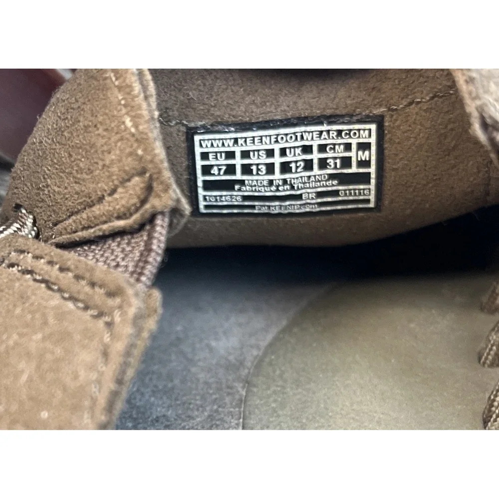 Keen Men's Uneek Slide On Sandal Size 13 Brown Suede Leather Net Shoes